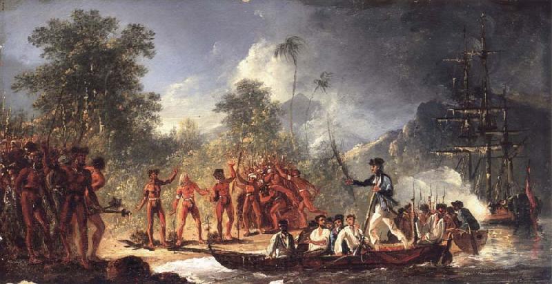 unknow artist The Landing at Tanna Tana one of the new hebrides Spain oil painting art